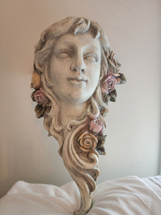 Gorgeous Handmade Greek Goddess Head Statue